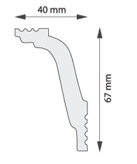 Taklist frigolit DP16