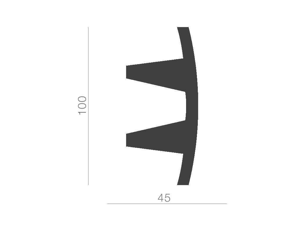 Taklist indirekt ljus KF503