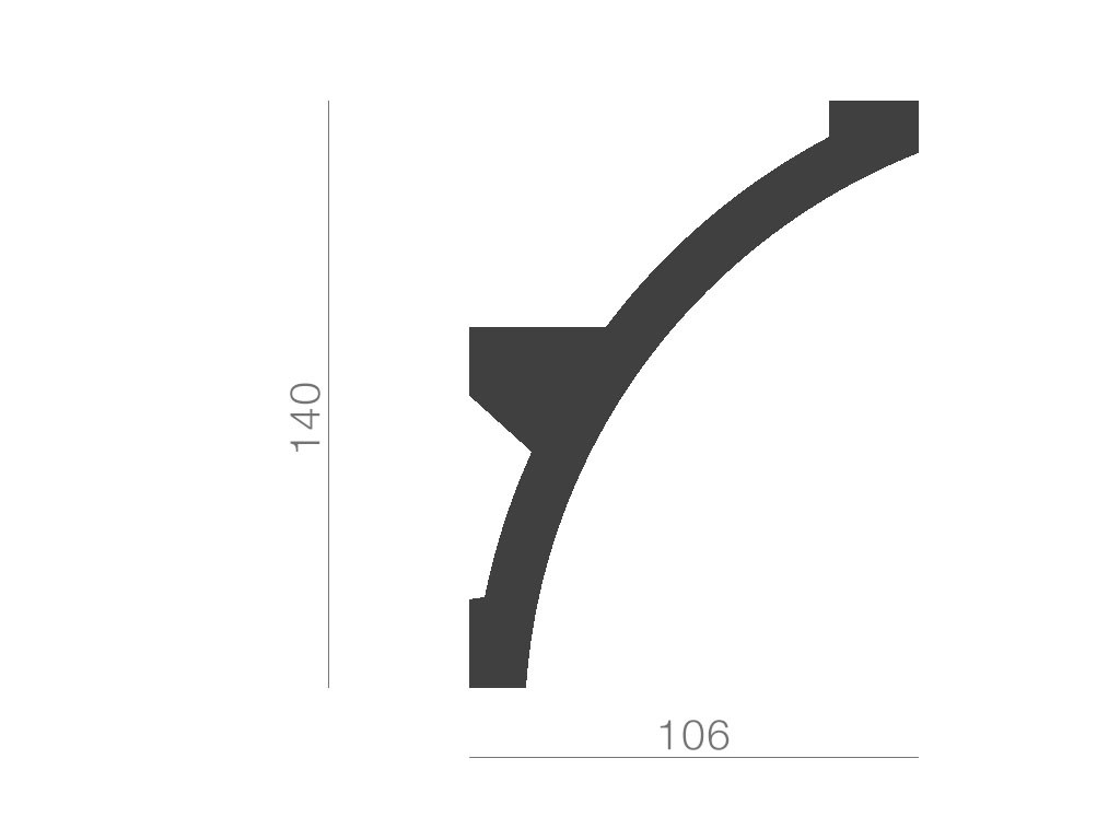 Taklist indirekt ljus KF708 Flex